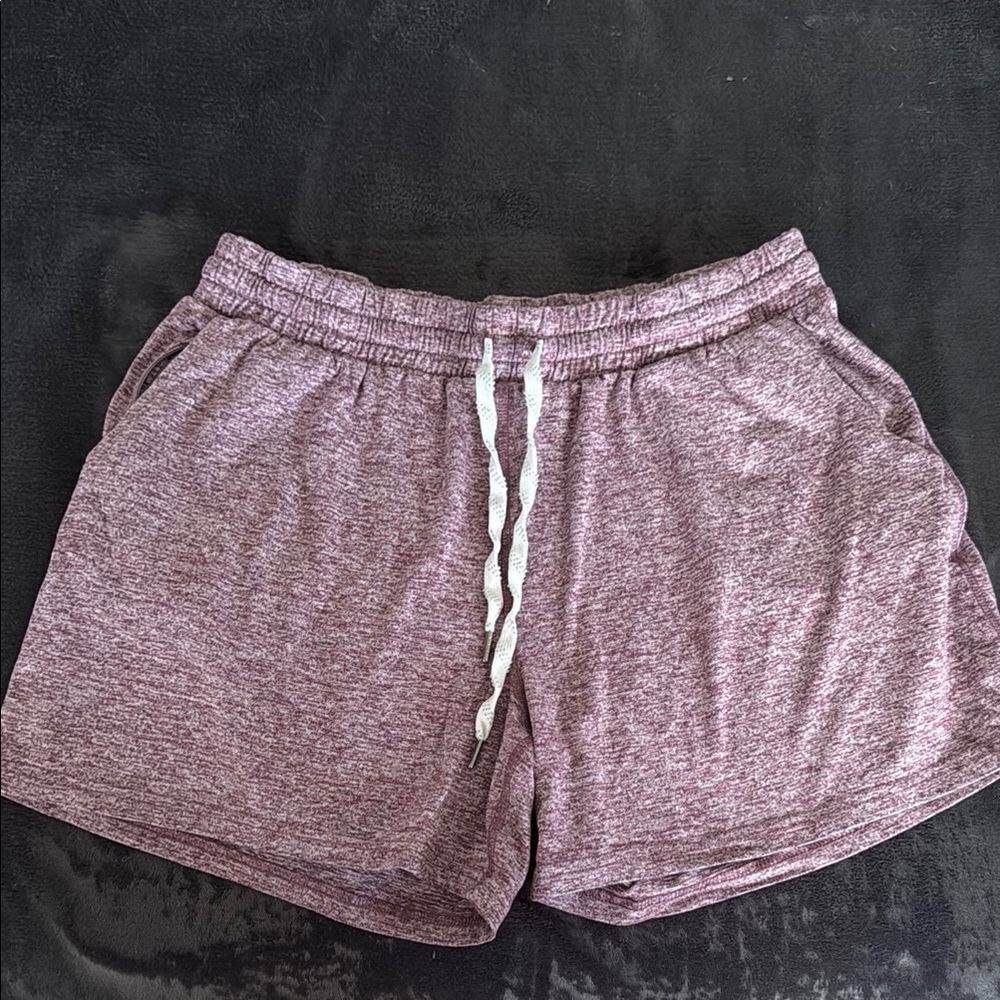 Pacific Trail Purple Athletic Shorts with Drawstring Waist